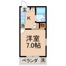 宮脇第１１マンション 1Kの間取り