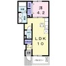 ギフトⅠ 1LDKの間取り