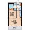 プランドールES 1LDKの間取り