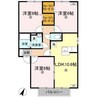 フォレスト C棟 3LDKの間取り