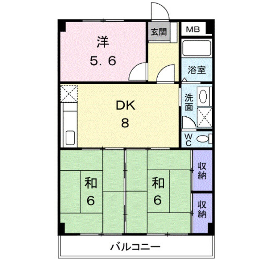 間取図 マリッチ高嶋