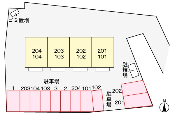 駐車場 ロッジ・カントリー