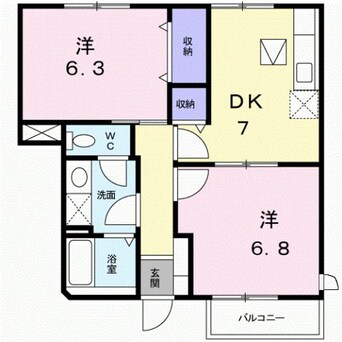 間取図 リヴァー・ウィルダーネスＢ