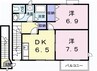 セナングＡ 2DKの間取り