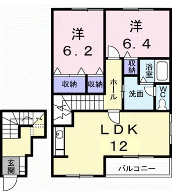 間取図 グランディール・堀越