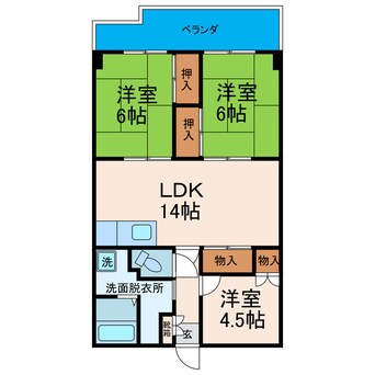 間取図 オオクラマンション