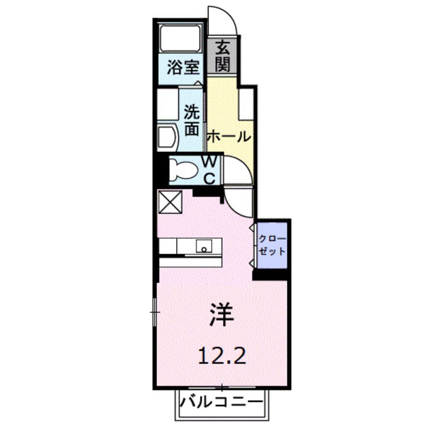 間取図 フルール・Ｍ３　Ａ