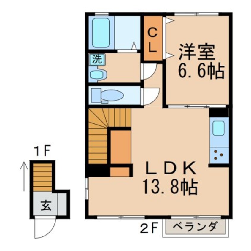 間取図 ラ・トゥール新田