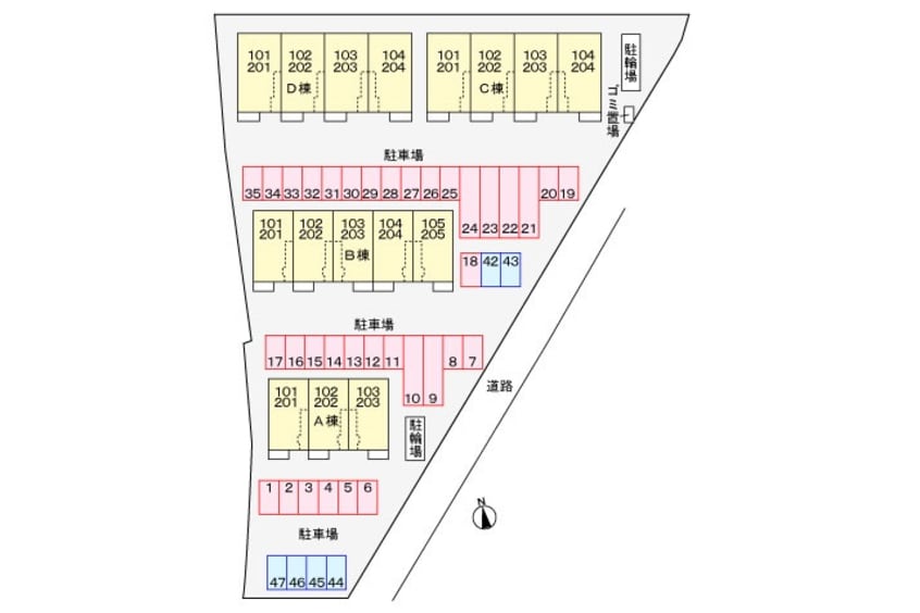 駐車場 ルーベル太田Ｄ