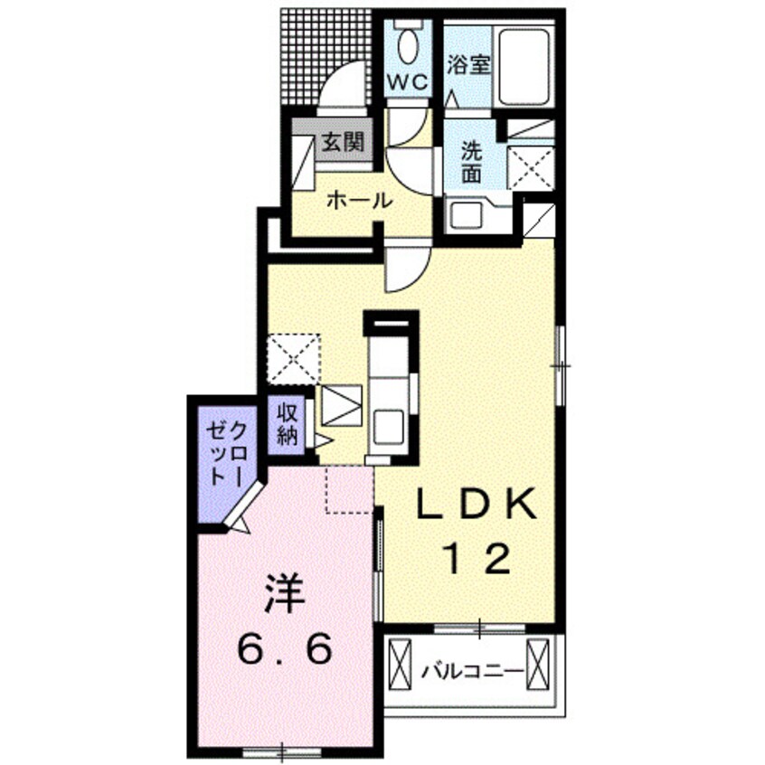 間取図 オーブ下田井Ｆ