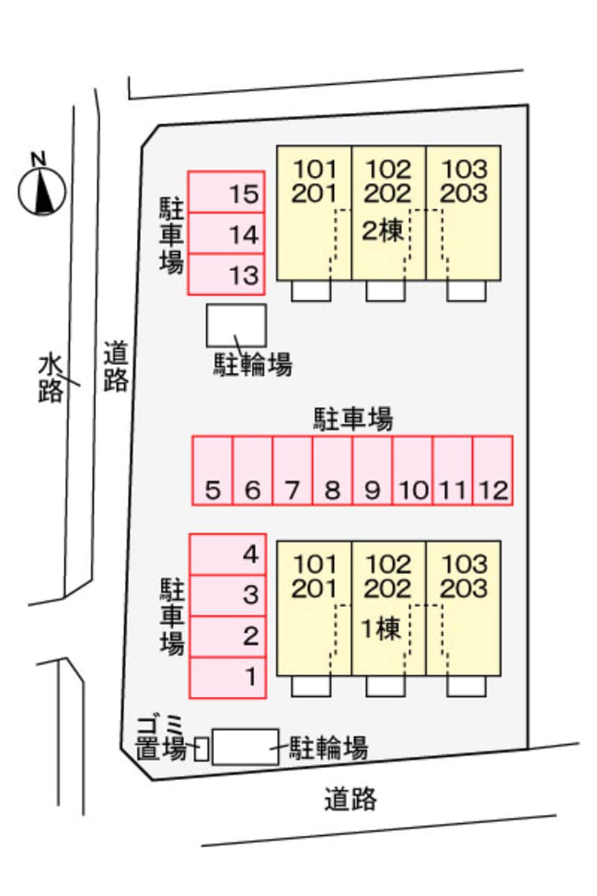 駐車場 ジュネス　オーブＫ１