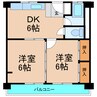 労住協第一ビル 2DKの間取り