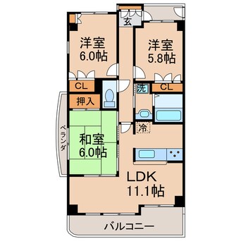 間取図 ル・エスト今里