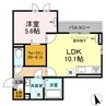 アパッショナート東浜 1LDKの間取り