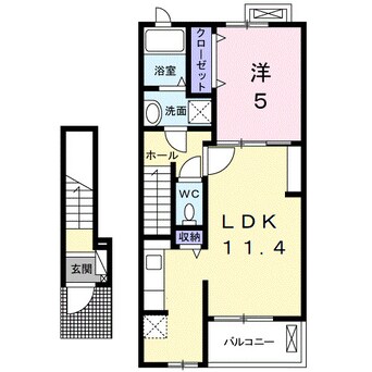 間取図 ルーベル上林　Ａ