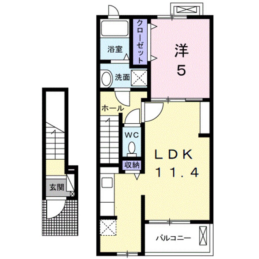 間取図 ルーベル上林　Ａ