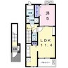 ルーベル上林　Ａ 1LDKの間取り