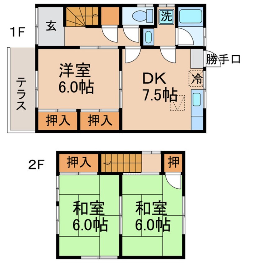 間取図 国分寺山渋邸