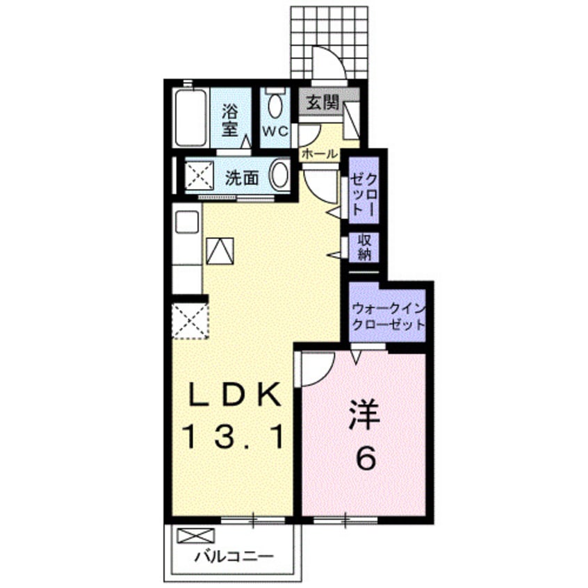 間取図 マリナ　アーク　ガーデンＢ