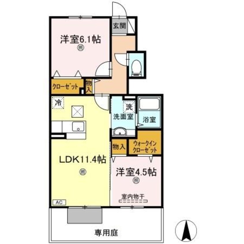 間取図 グランシャリオ