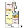 グランシャリオ 2LDKの間取り