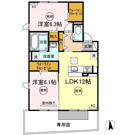 間取り図 リリックガーデン B棟