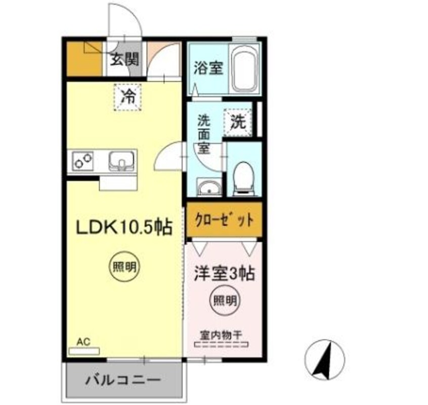 間取図 Ｔ･コート