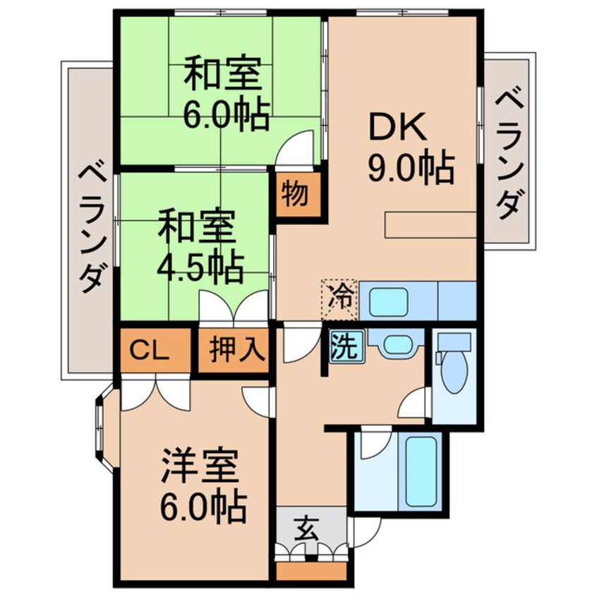 間取図 エステート三条