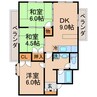 エステート三条 3DKの間取り