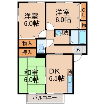 間取図 ディアスM B棟