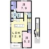 レスポアールＡ 2LDKの間取り