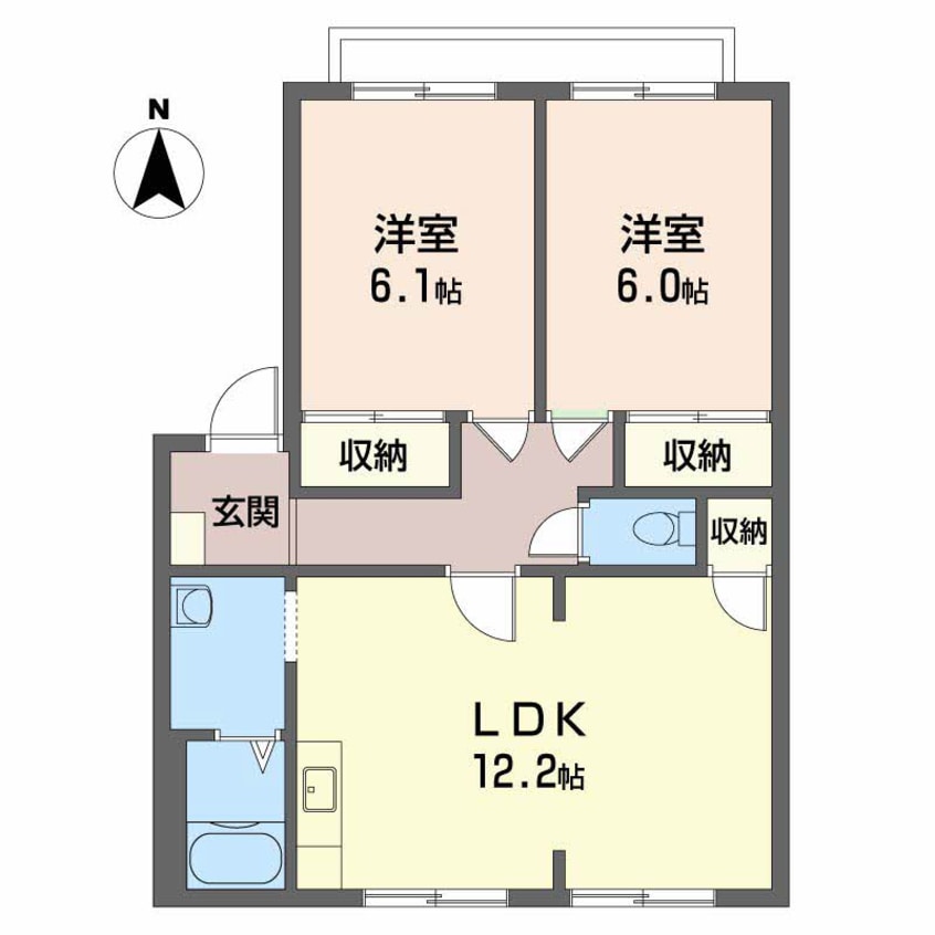 間取図 フレグランス円座 D棟