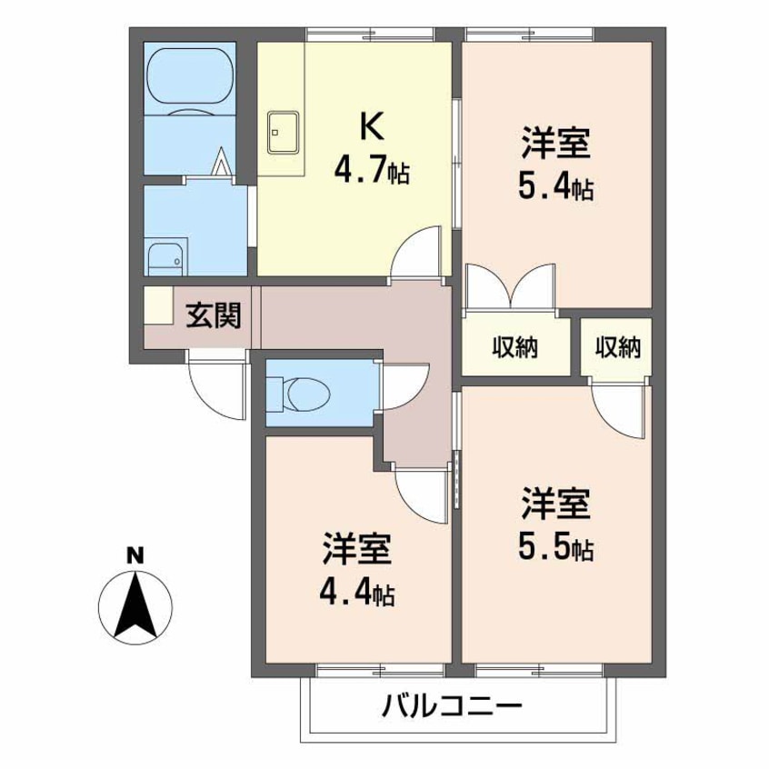 間取図 フレグランスMUKAI