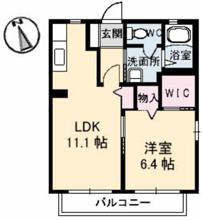 間取図 オレンジハイツ