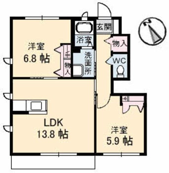 間取図 ブランシェ-M A棟