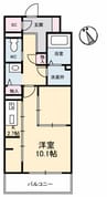 Urban Vista 中央町 1Kの間取り