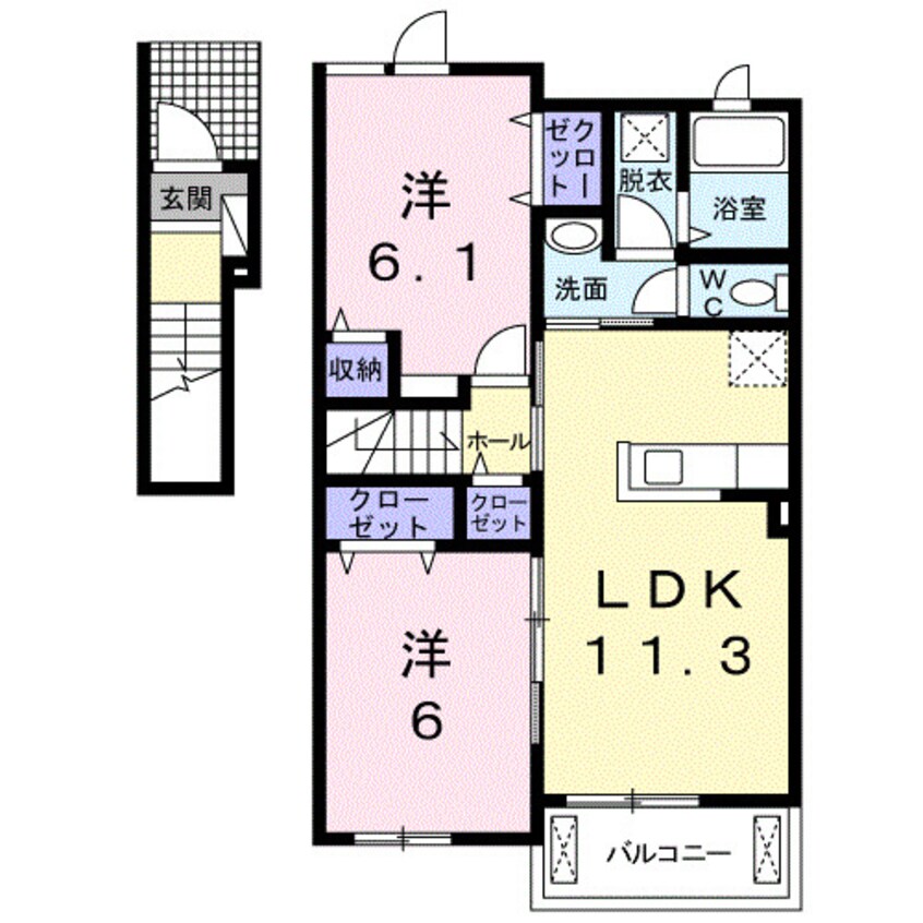 間取図 イストワールＡ