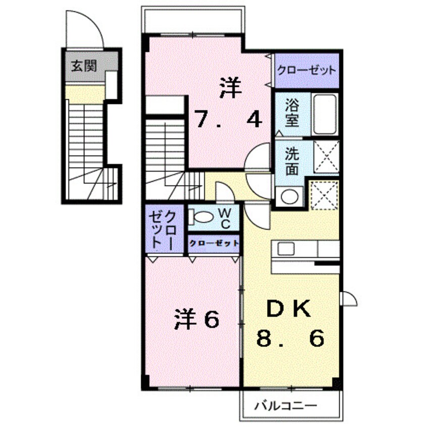 間取図 グレイスフルＢ