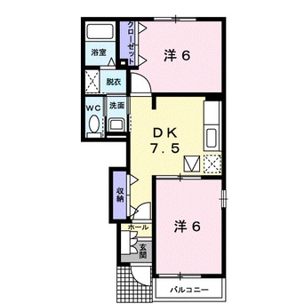 間取図 ウエストヒルズＡ