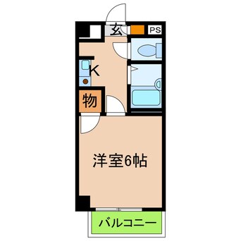 間取図 高松琴平電気鉄道<ことでん長尾線>/林道駅 徒歩3分 3階 築32年