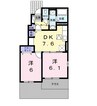 ワイズＫⅡ 2DKの間取り