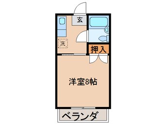 間取図 コーポラス阿部　B棟