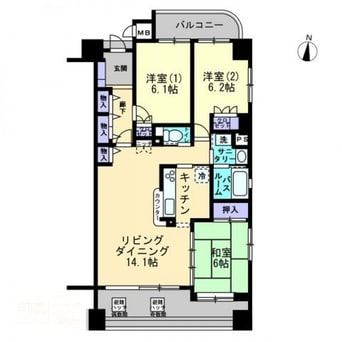間取図 アルファステイツ松島町