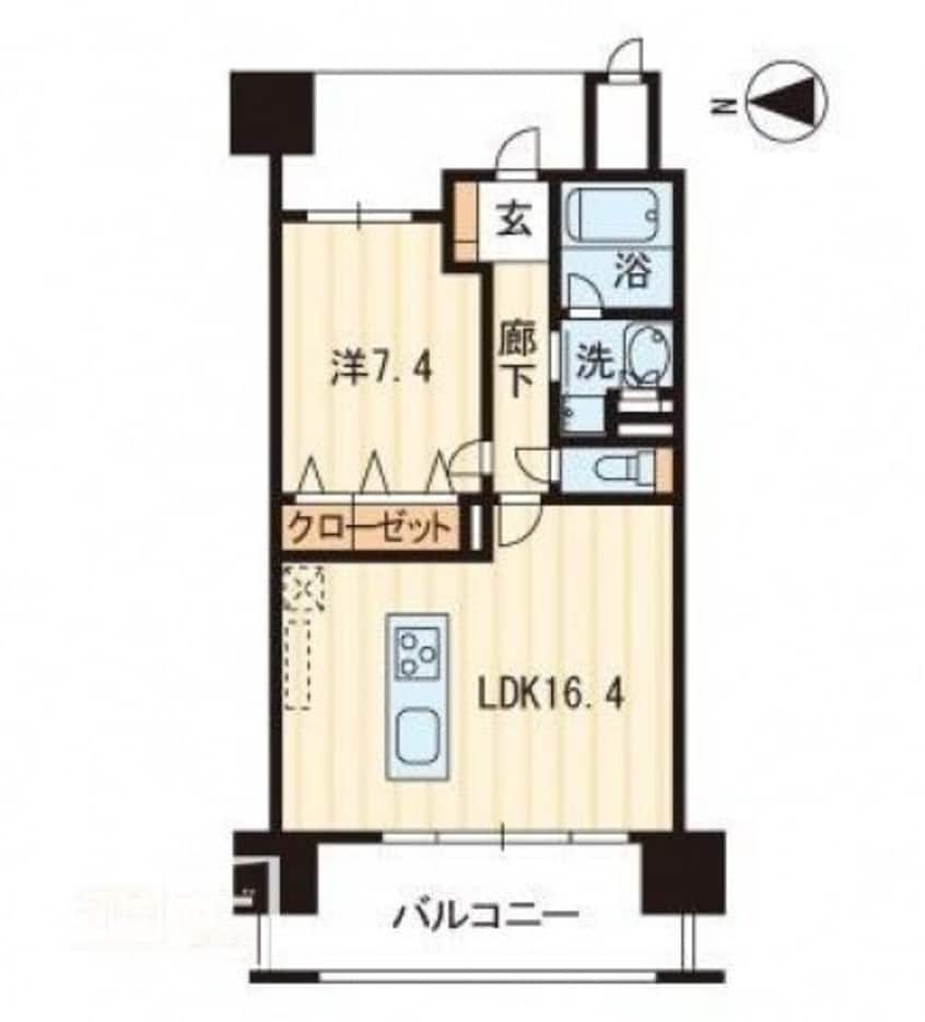 間取図 アルファステイツ高松駅前
