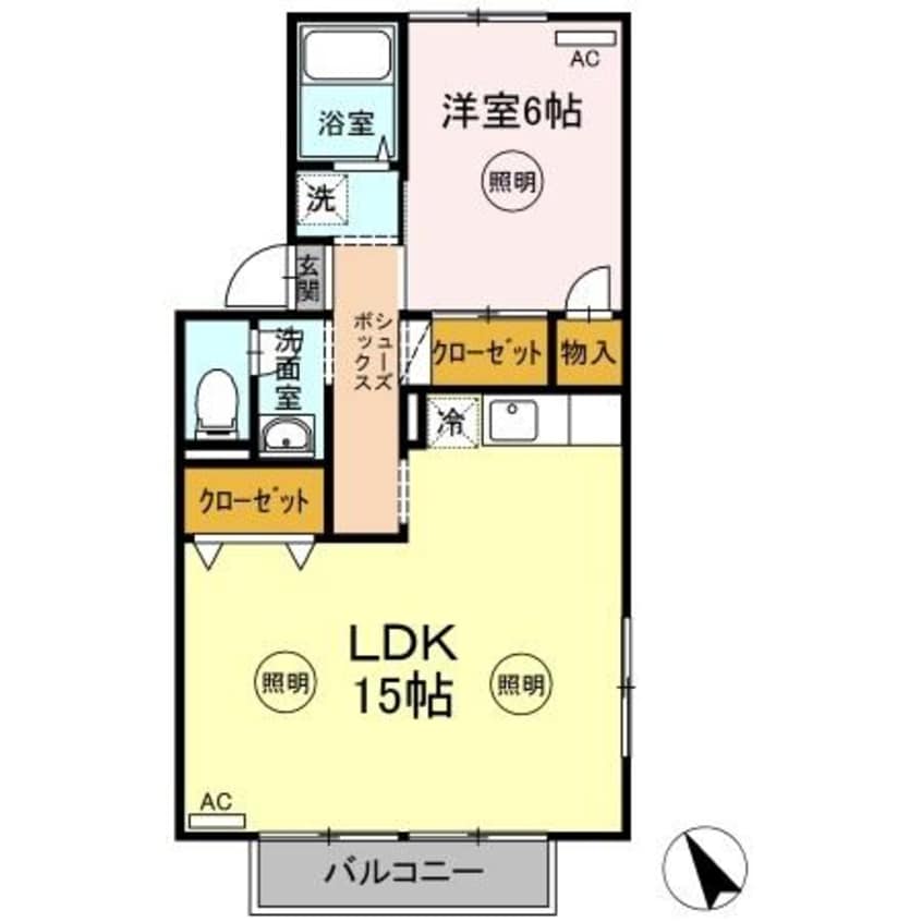 間取図 シャインポート屋島A～D棟 A棟