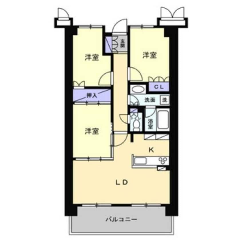 間取図 アルファシティ屋島五番館