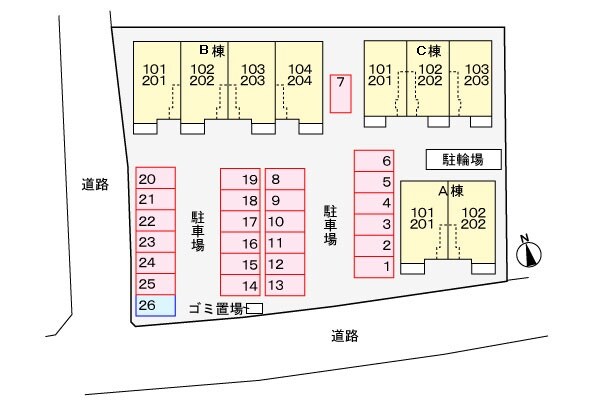 駐車場 フロル高松Ｂ