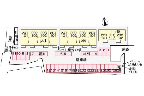 駐車場 ハイツ　ムジークＢ