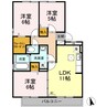 ルコネッサンス 3LDKの間取り