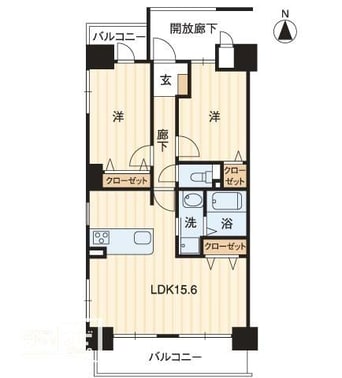 間取図 アルファライフ栗林駅北